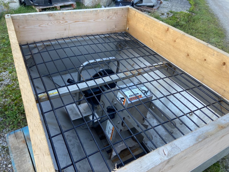 Chemical/Fertilizer Application  Fisher Steel Caster Salt Spreader - 42" x 54" Photo